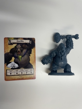 Heroquest Figur Gorilla + Karte